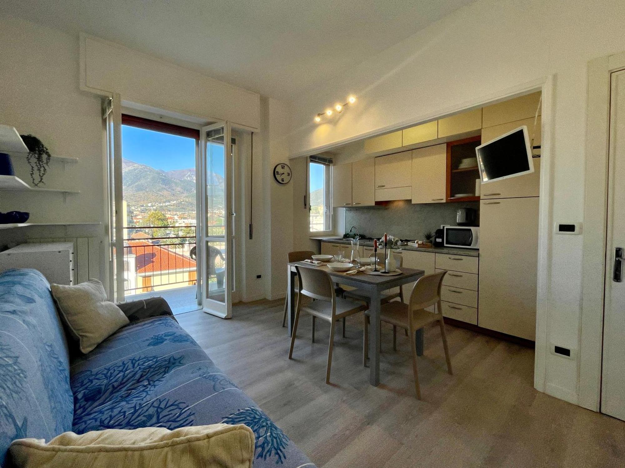 Апартаменти 150Mt Dal Mare Monolocale In Centro Con Vista Aperta, Wi-Fi E A/C Лоано Екстер'єр фото